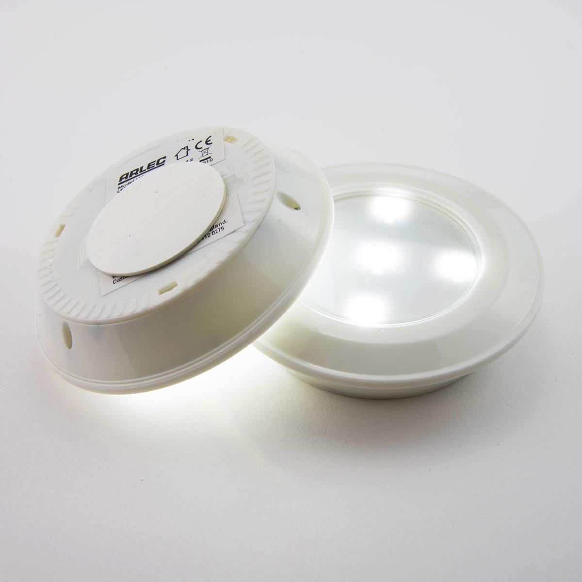 LED Cool White Round Light - 2 Pack - White – image 3