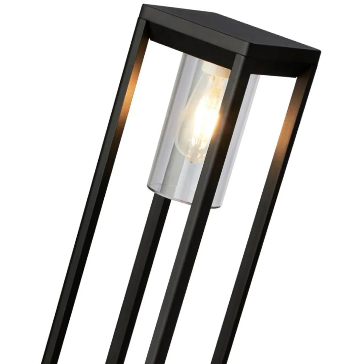 Atlanta Outdoor Post - Black Metal  Polycarbonate - Black / 90cm – image 2