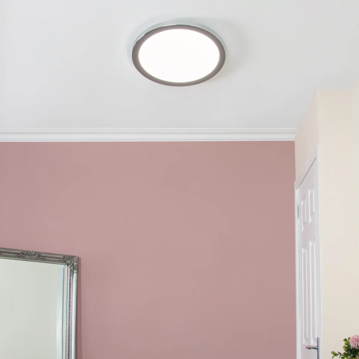 Darly LED 24 Watt Flush Ceiling or Wall Light - Chrome – image 5