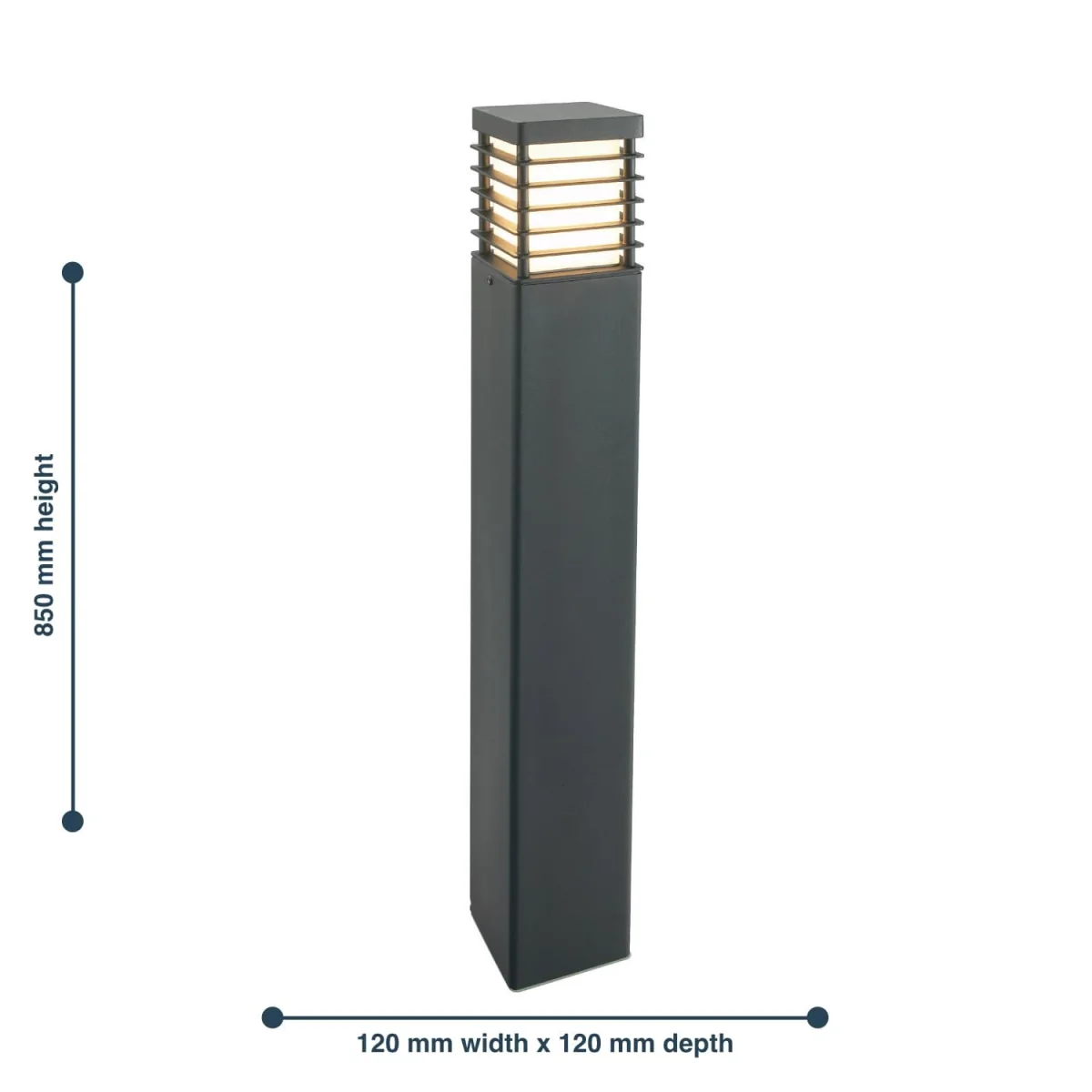 Elstead Lighting Halmstad Bollard Light Black - Black – image 2