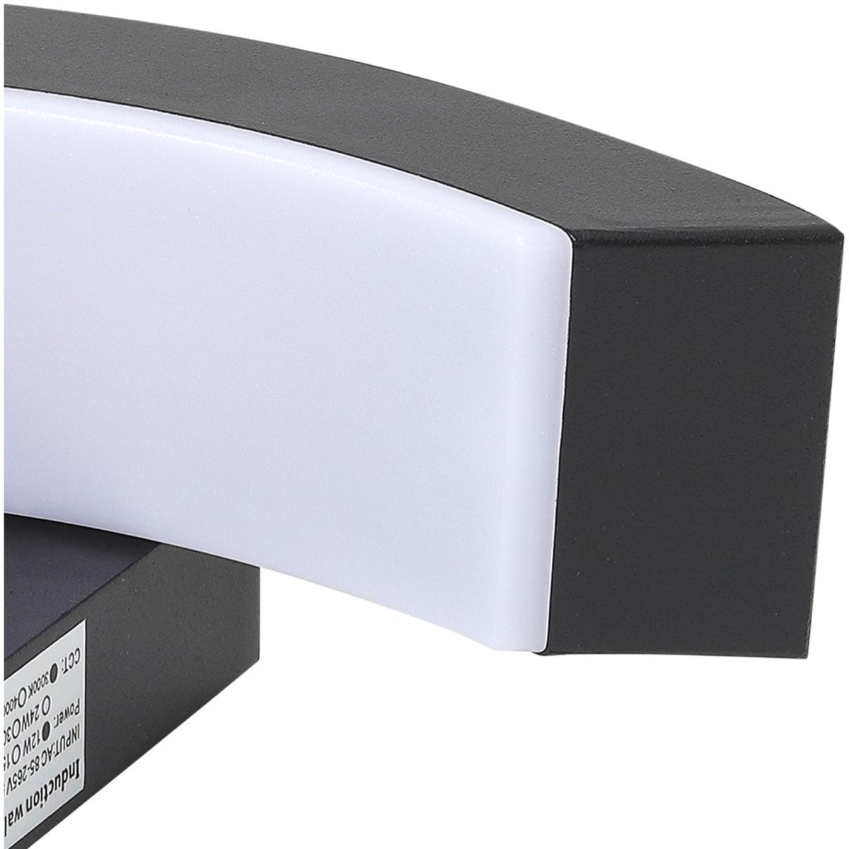 Outdoor Wall Mount Garden Integrated LED Light - Dark Grey – image 5
