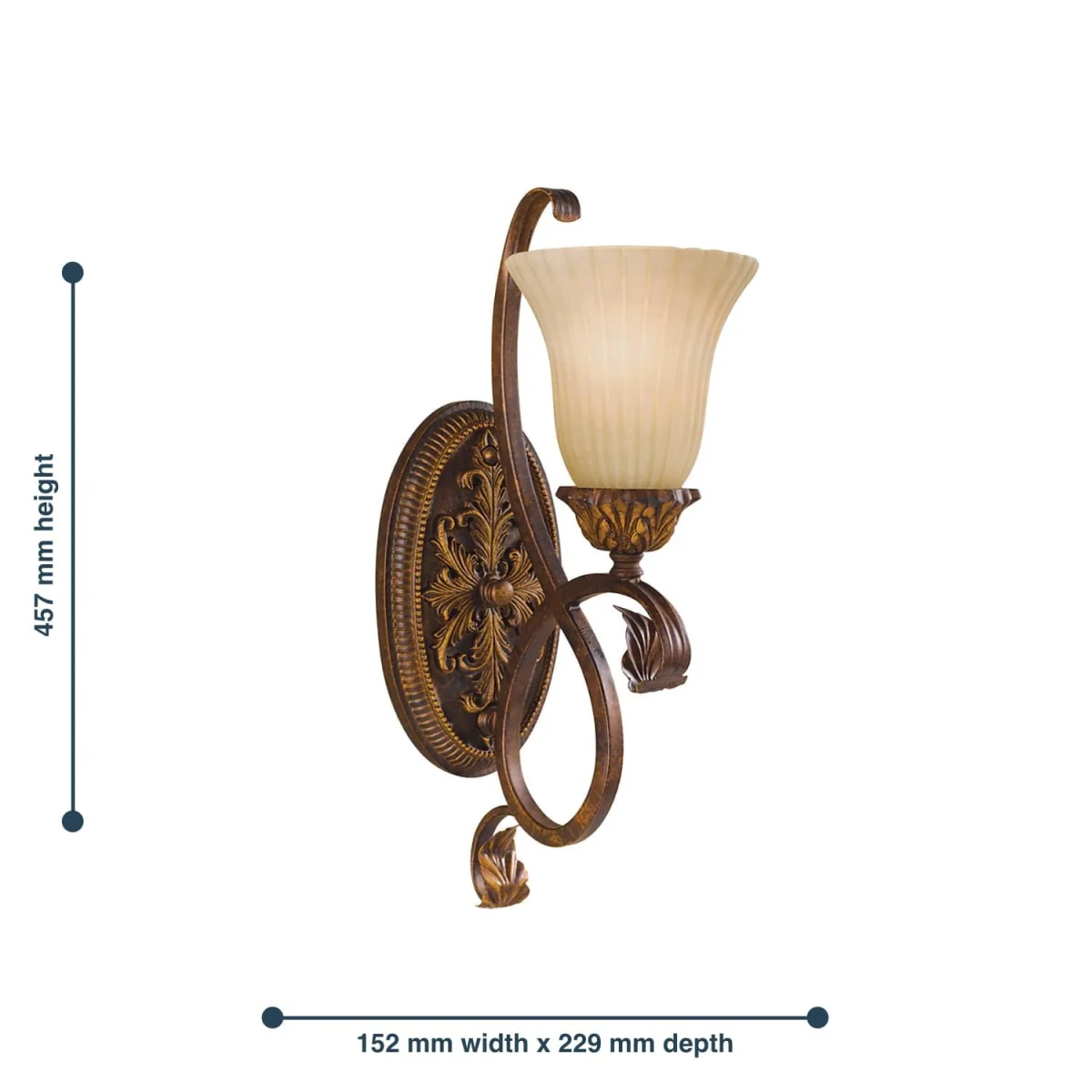 Elstead Lighting Sonoma Wall Light Cream - Cream – image 2