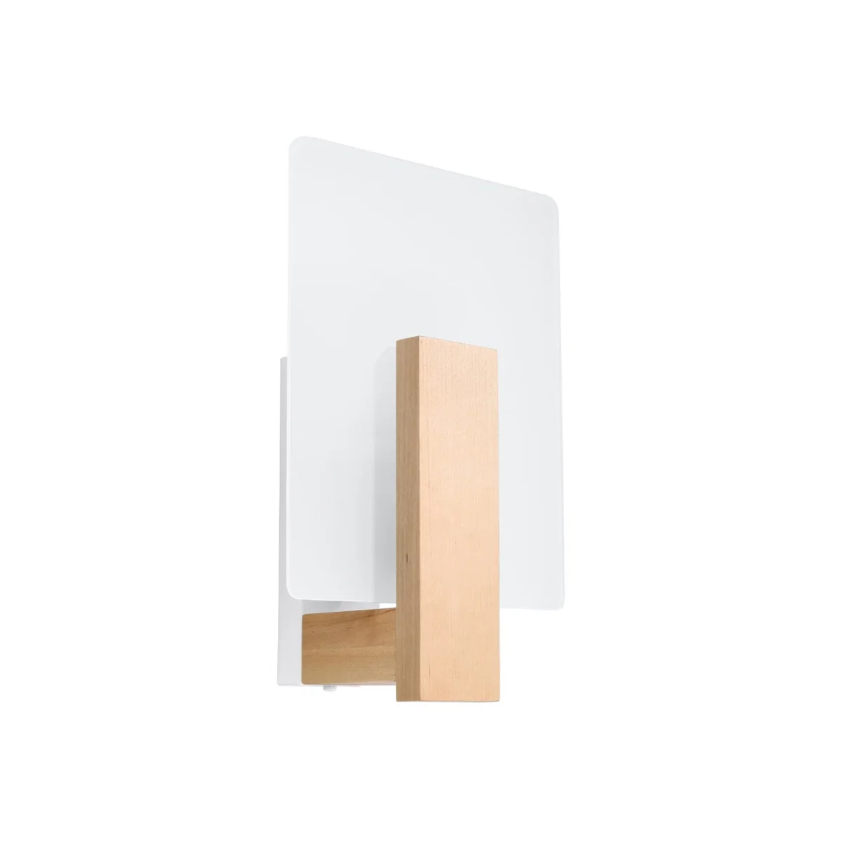 Wall lamp LAPPO white - natural wood – image 1