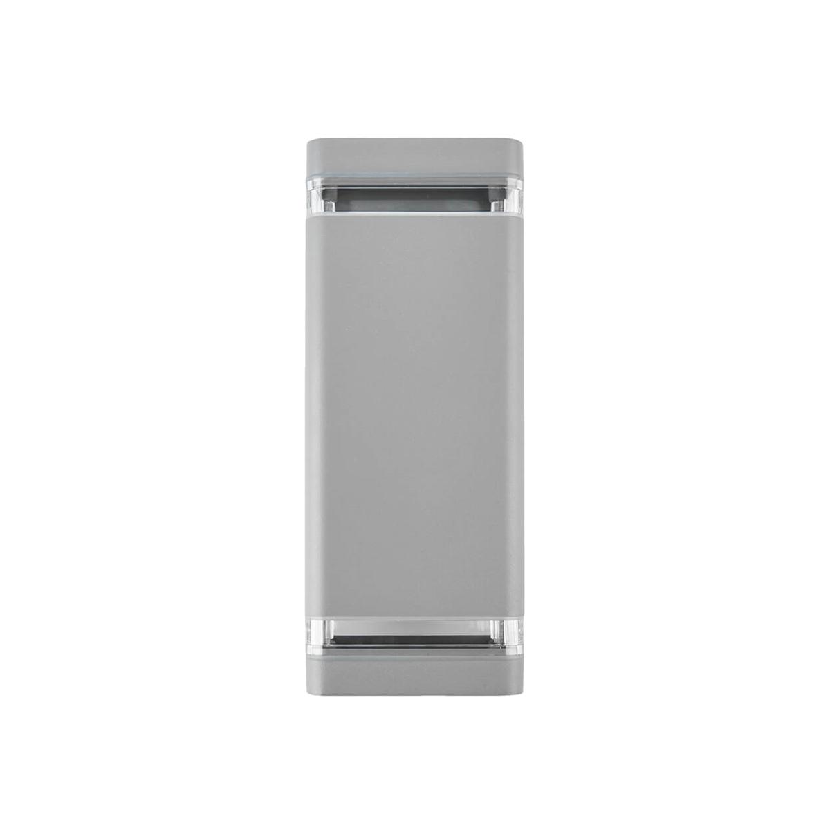 Biard Silver LED Lighter Wall Light - Black / 22cm