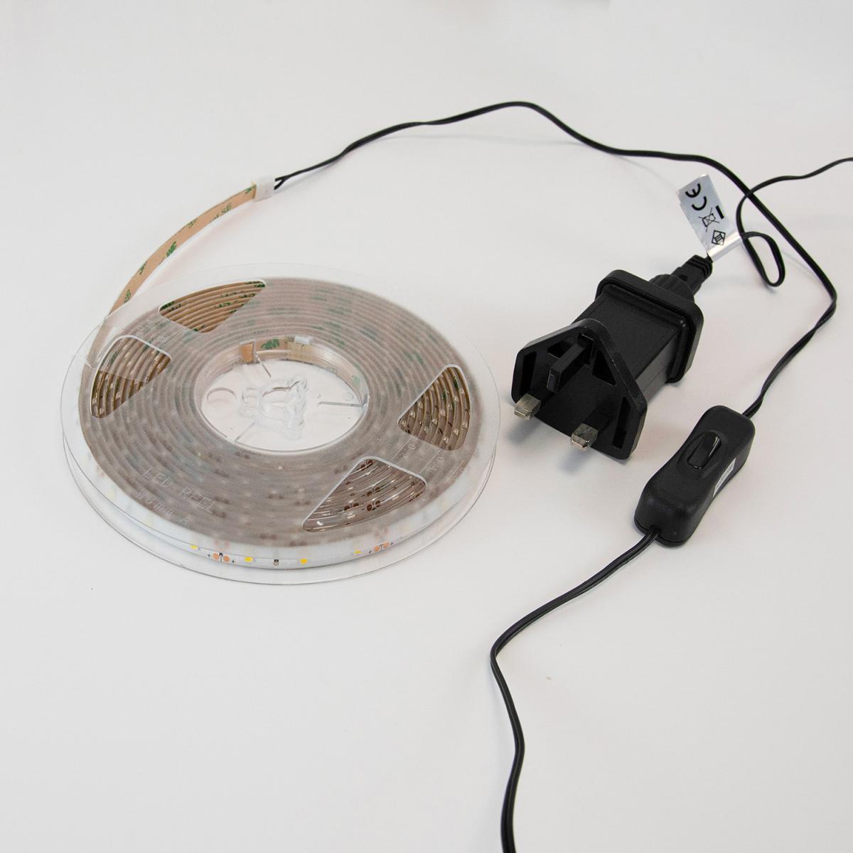 LED RGB 1M Battery Operated Strip Light - White – image 10