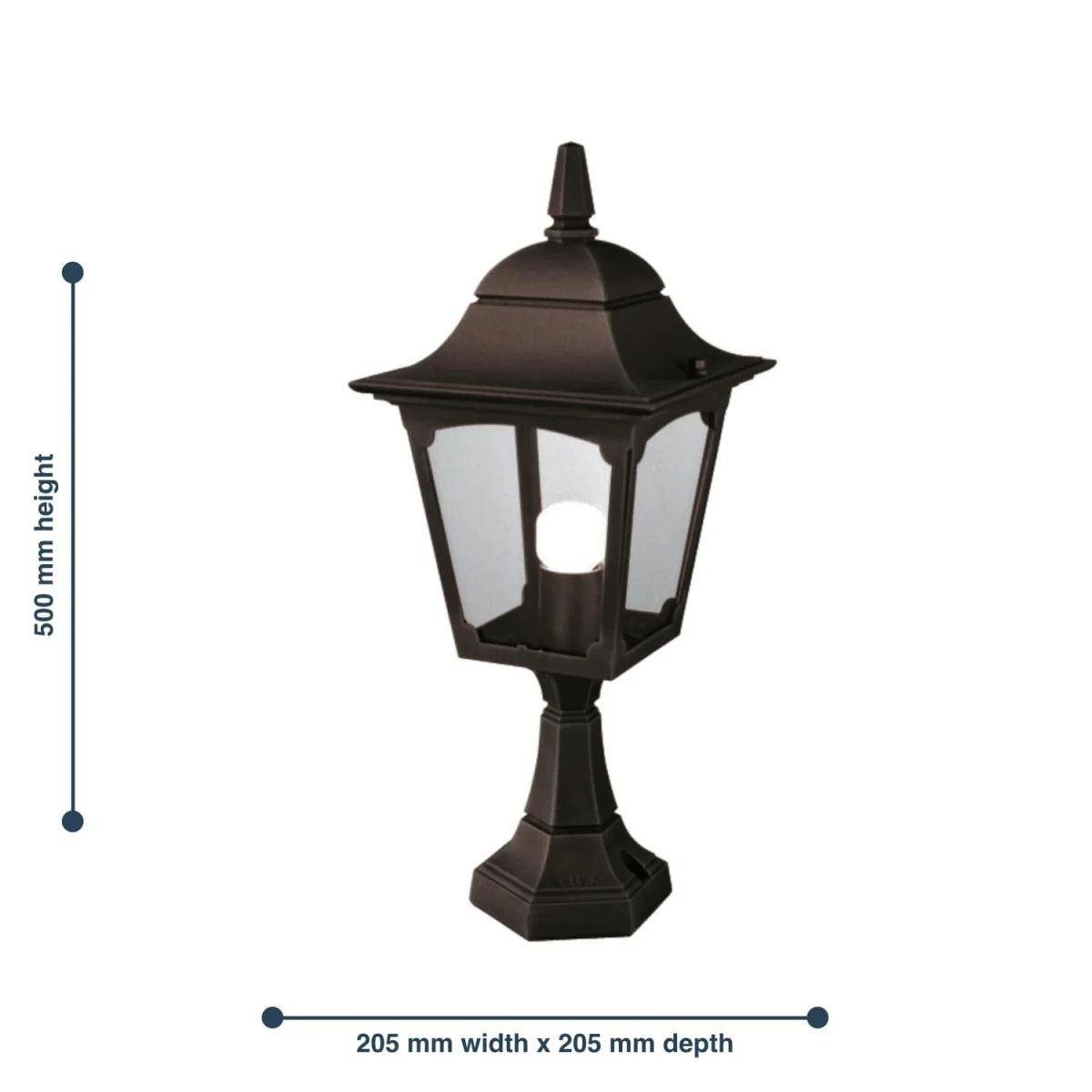 Elstead Lighting Chapel Pedestal Light Black - Black – image 3