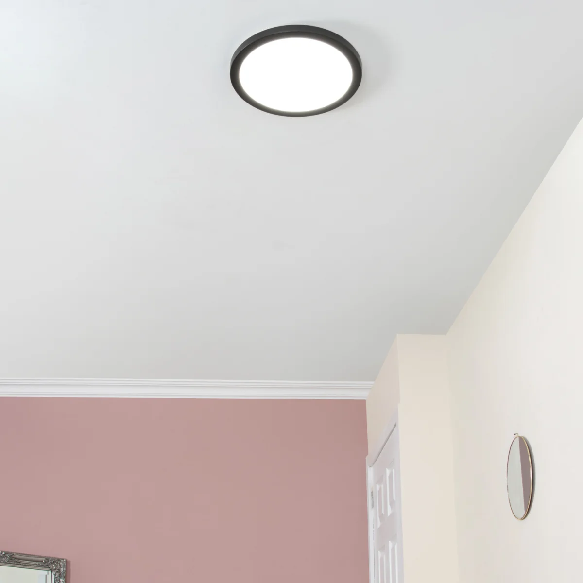 Darly LED 24 Watt Flush Ceiling or Wall Light - Satin Black – image 4