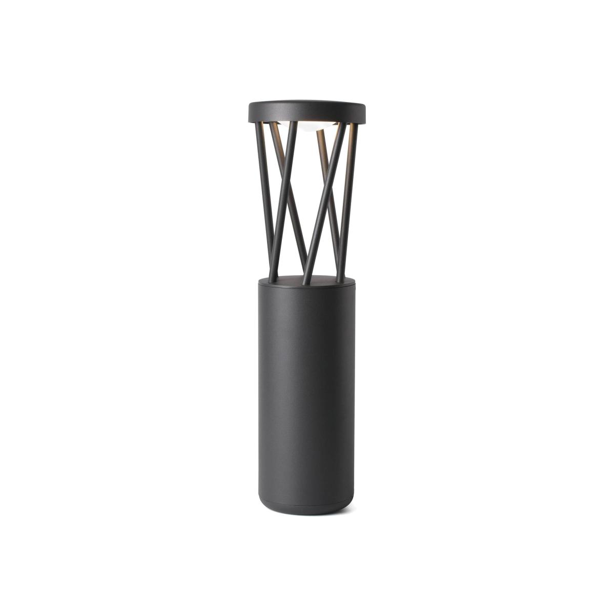 Twist Outdoor Led Bollard Pedestal Lamp - Dark Grey