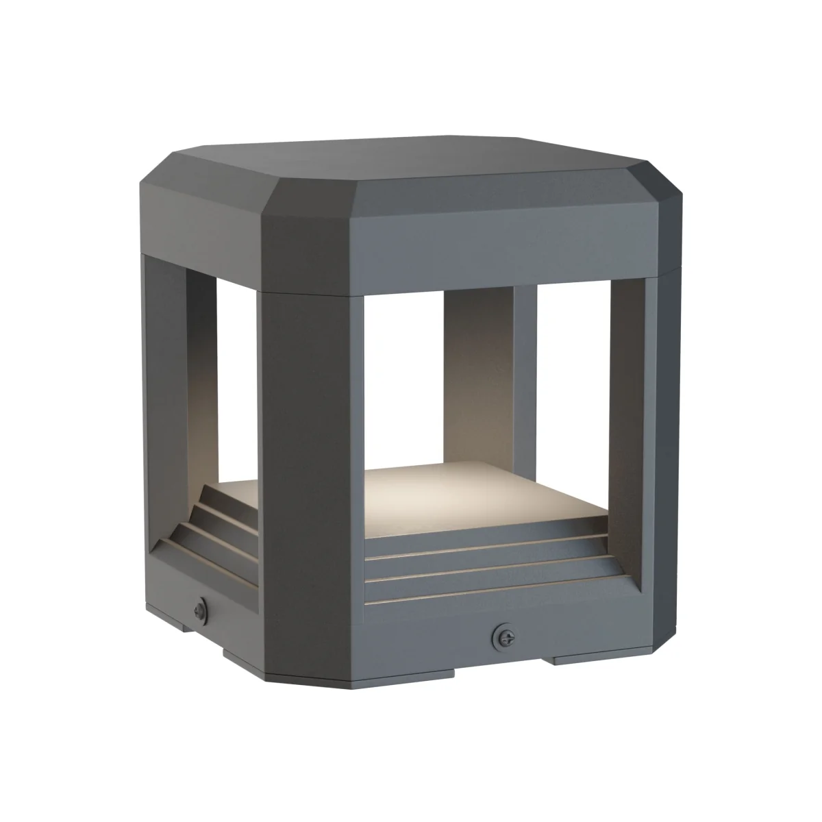 Outdoor Pedestal Light Grey - Grey