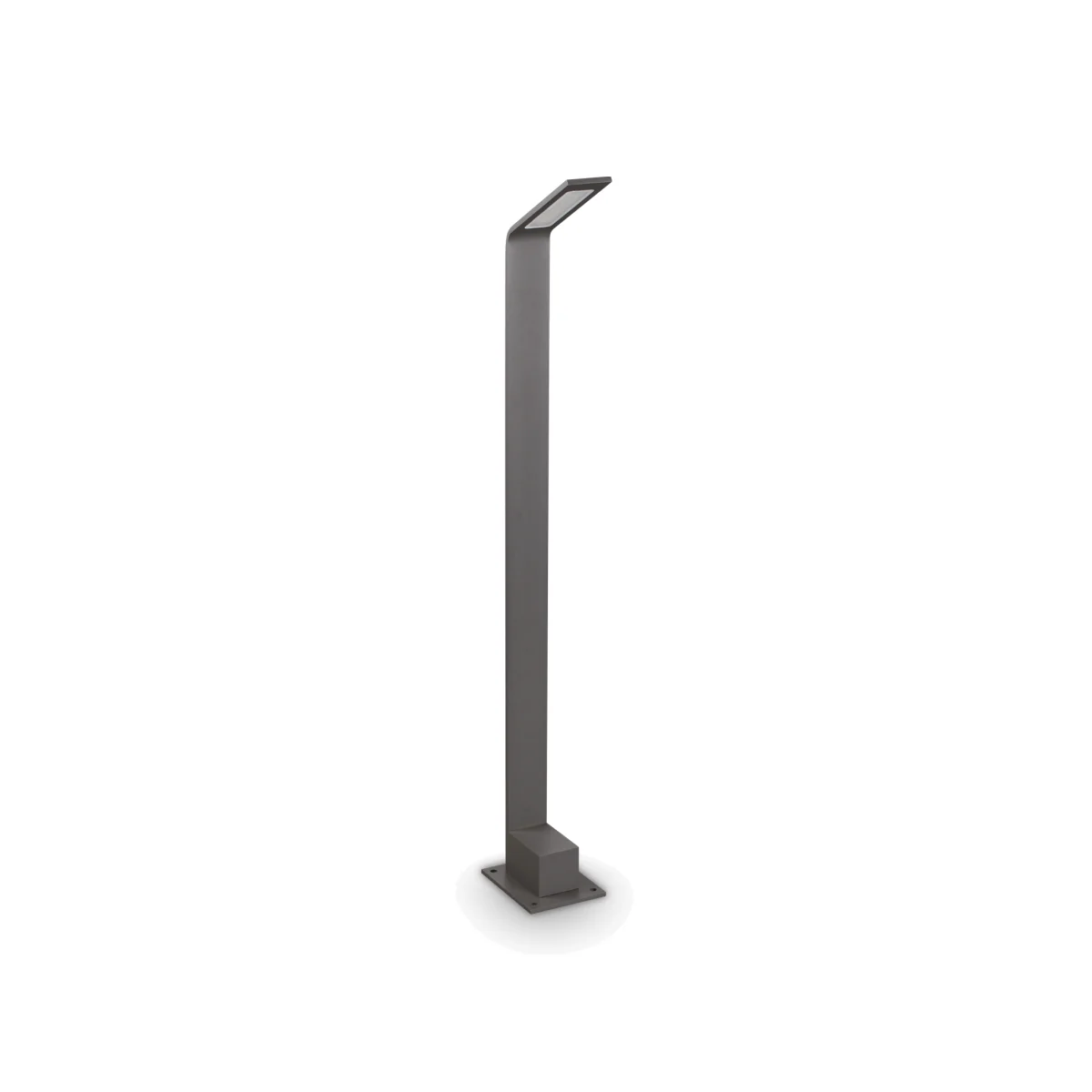 Ideal Lux Lighting Agos Bollard Light Black - Black
