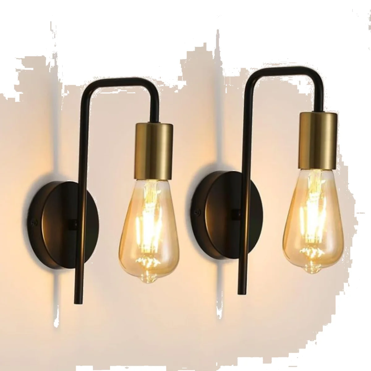 Pack of 2 Minimalist U Shaped Indoor Wall Light – image 1