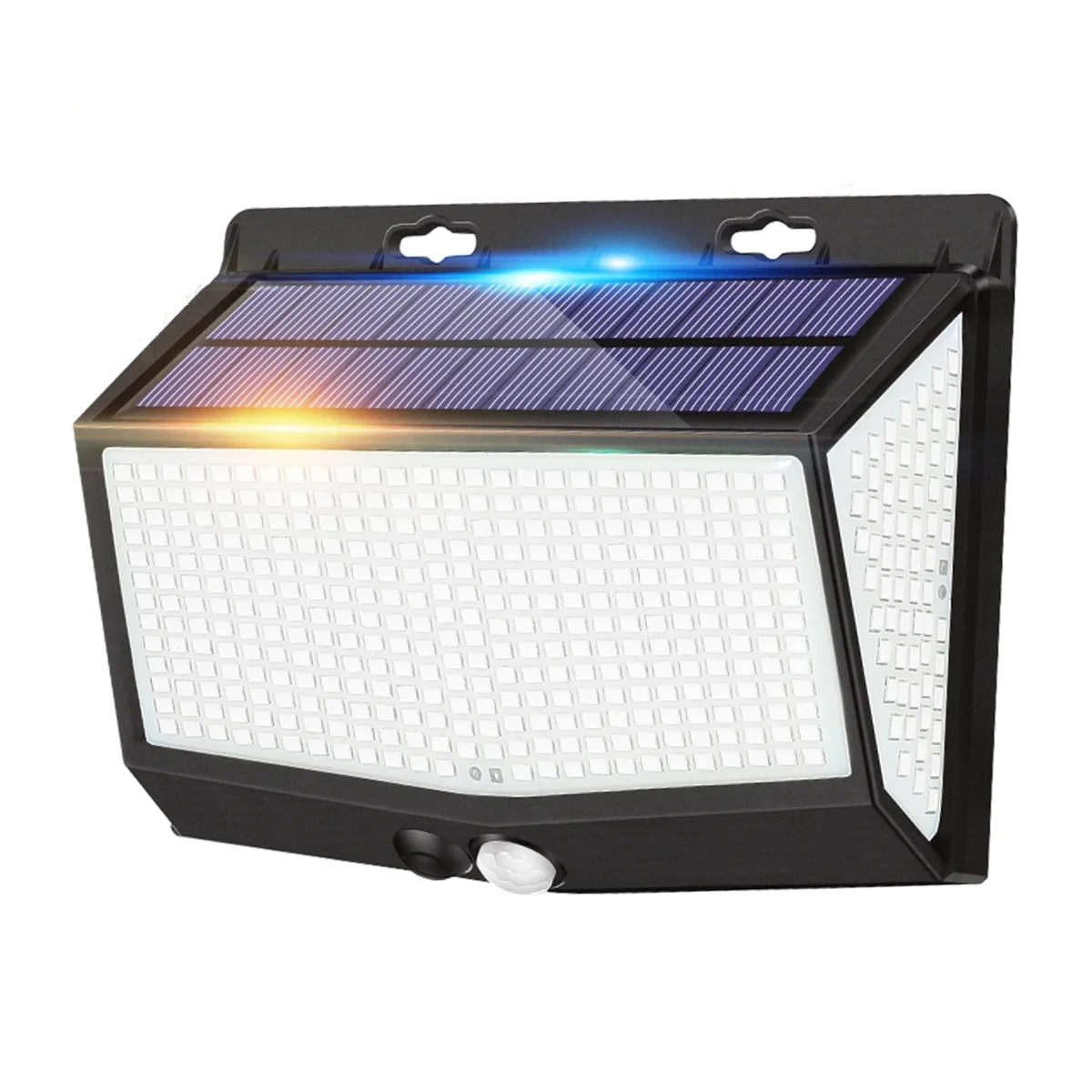 468 LED Solar Motion Sensor Wall Light - Black – image 1