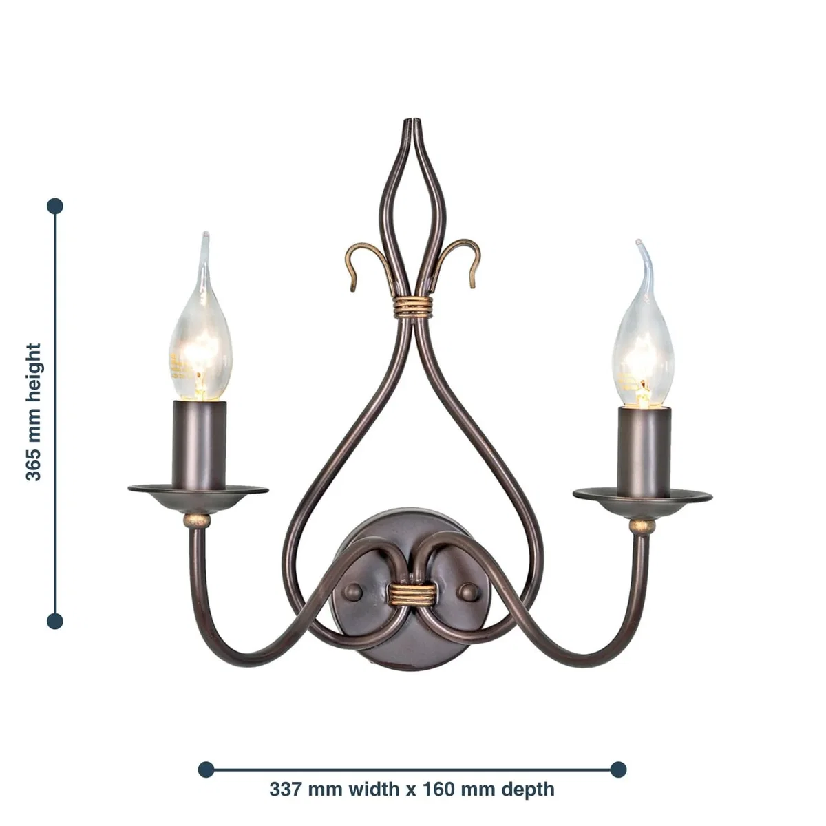 Elstead Lighting Windermere Wall Light  Brown - Brown – image 3