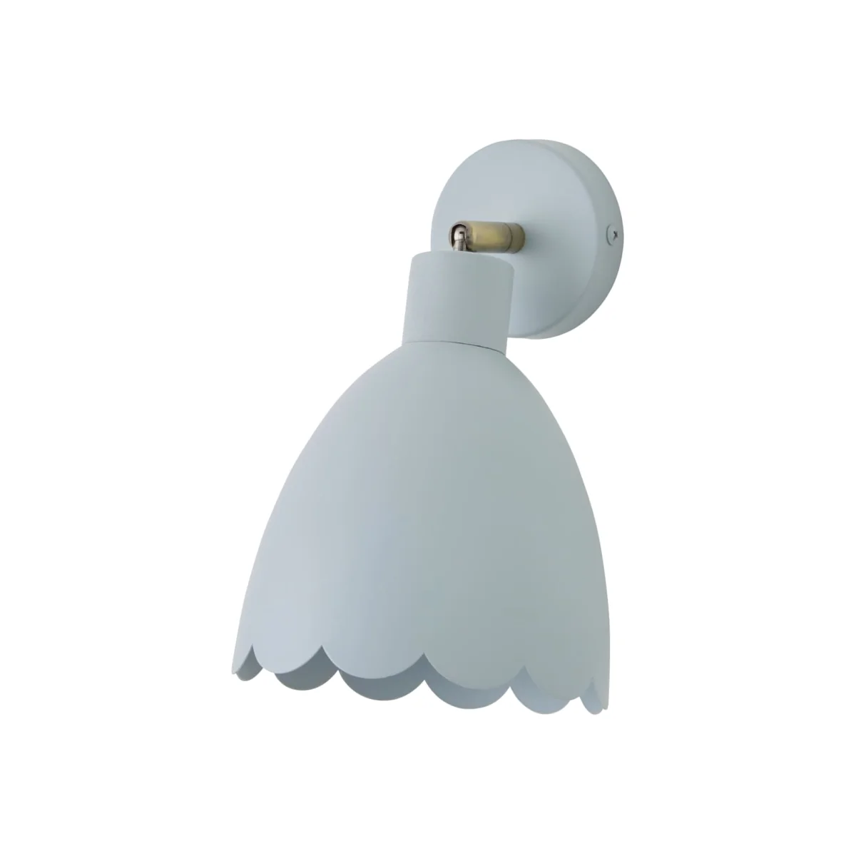Millie Scallop Adjustable Wall Light - Powder Blue / 0.35kg / Plastic – image 1