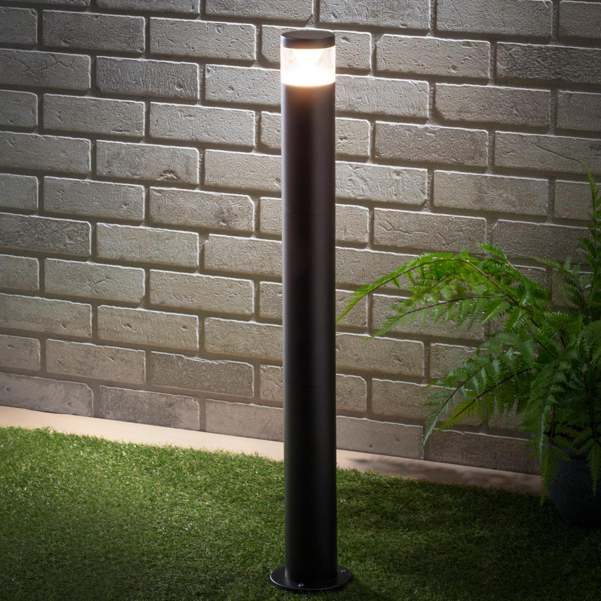 Nura Outdoor Bollard Post - Black – image 4