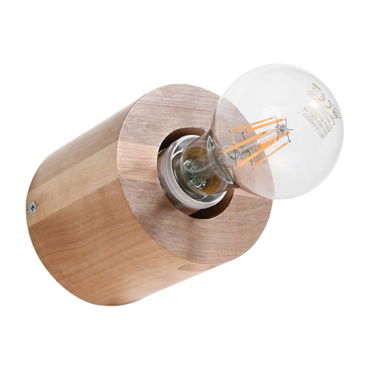 Wall lamp SALGADO concrete - natural wood – image 1