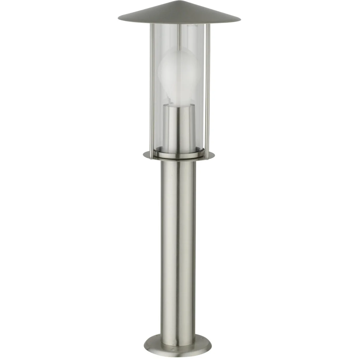 Treviso Brushed Stainless Steel Outdoor Post Light - Stainless Steel & Clear – image 2