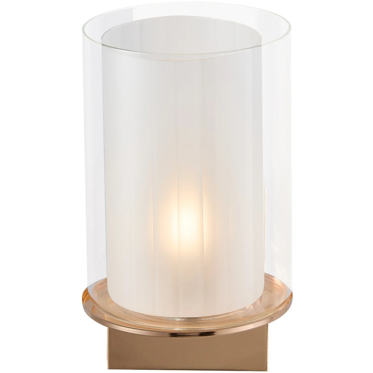 Modern Glass Wall Light with G9 Fitting - Gold – image 3