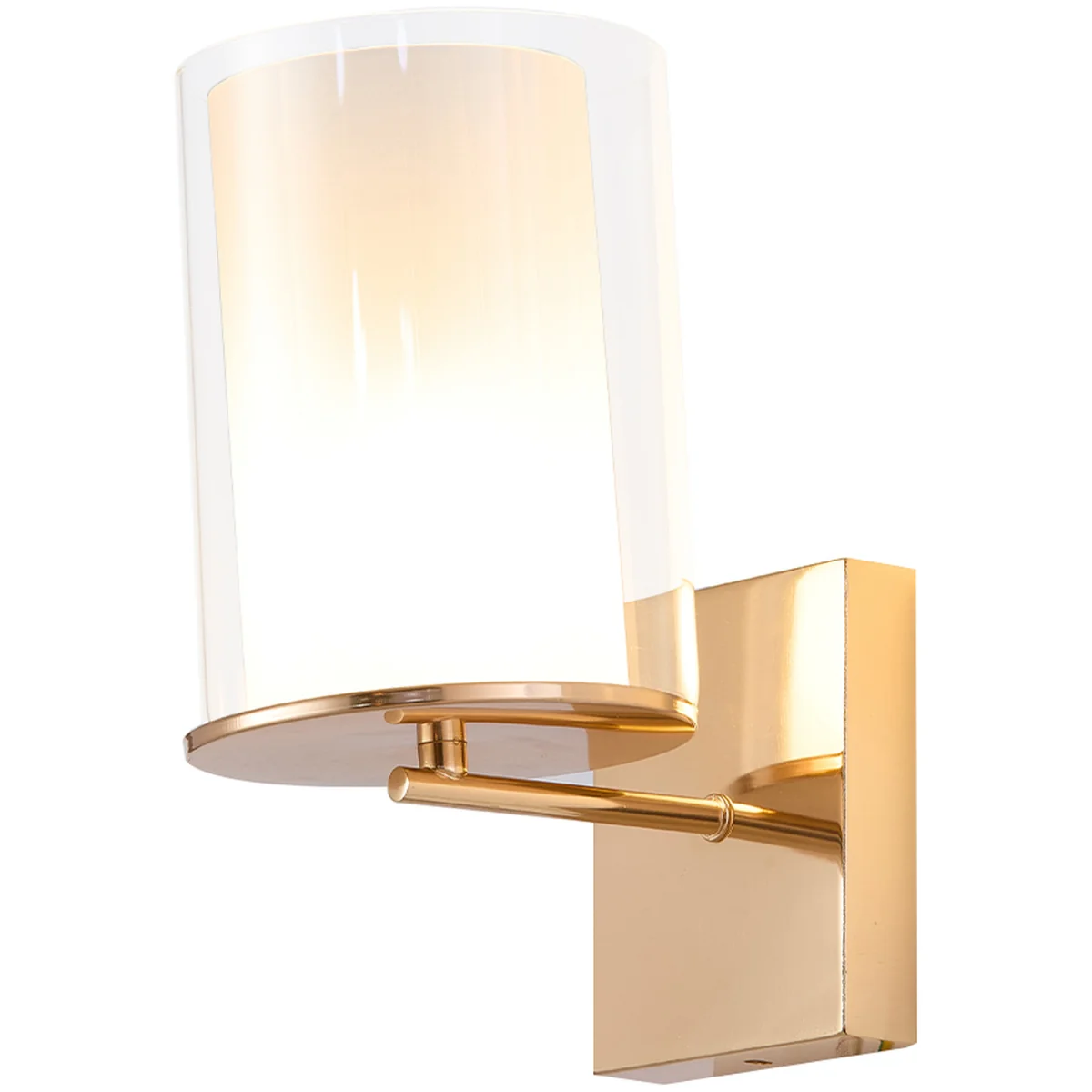Modern Glass Wall Light with G9 Fitting - Gold – image 4