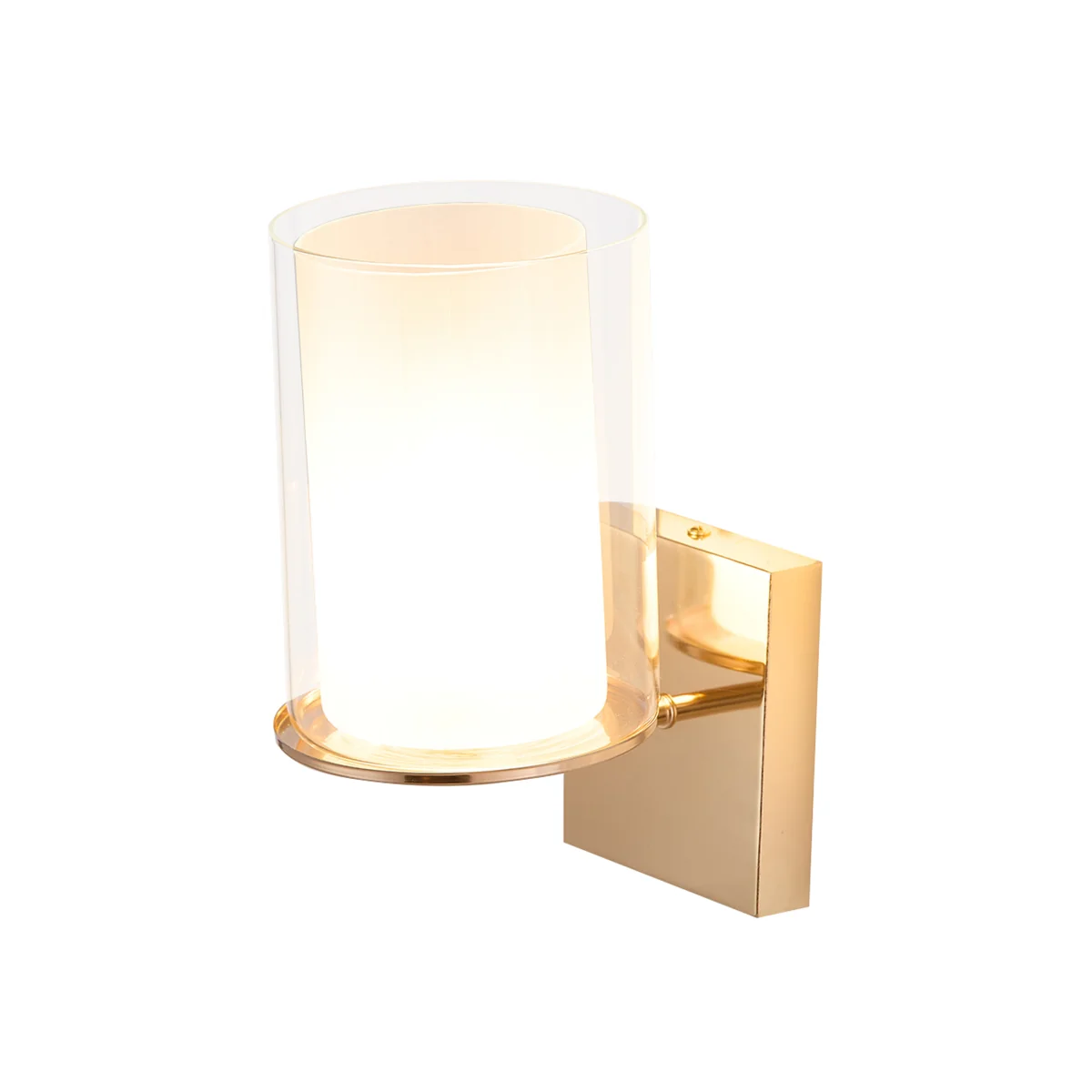 Modern Glass Wall Light with G9 Fitting - Gold – image 1