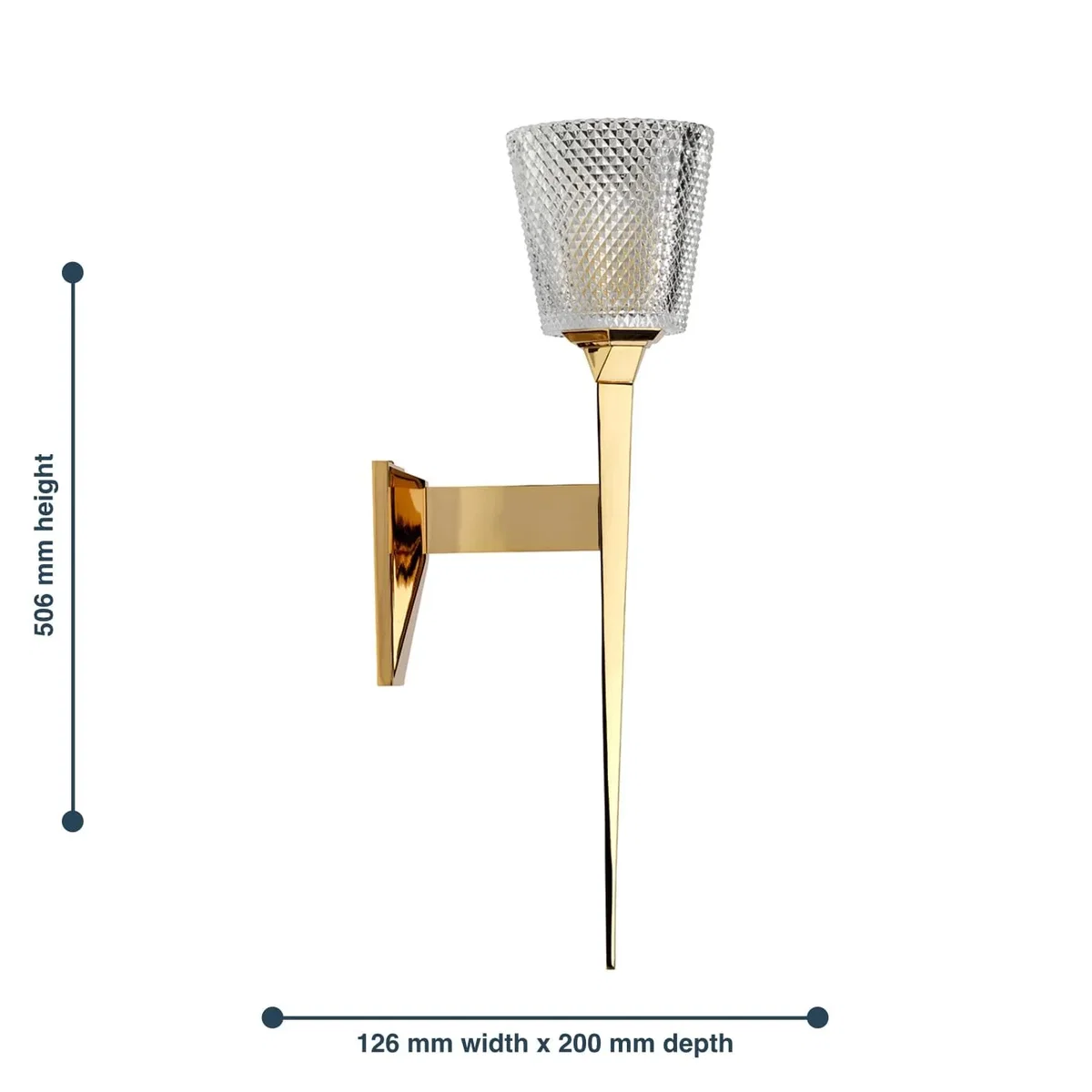 Verity Wall Light Gold - Gold – image 7