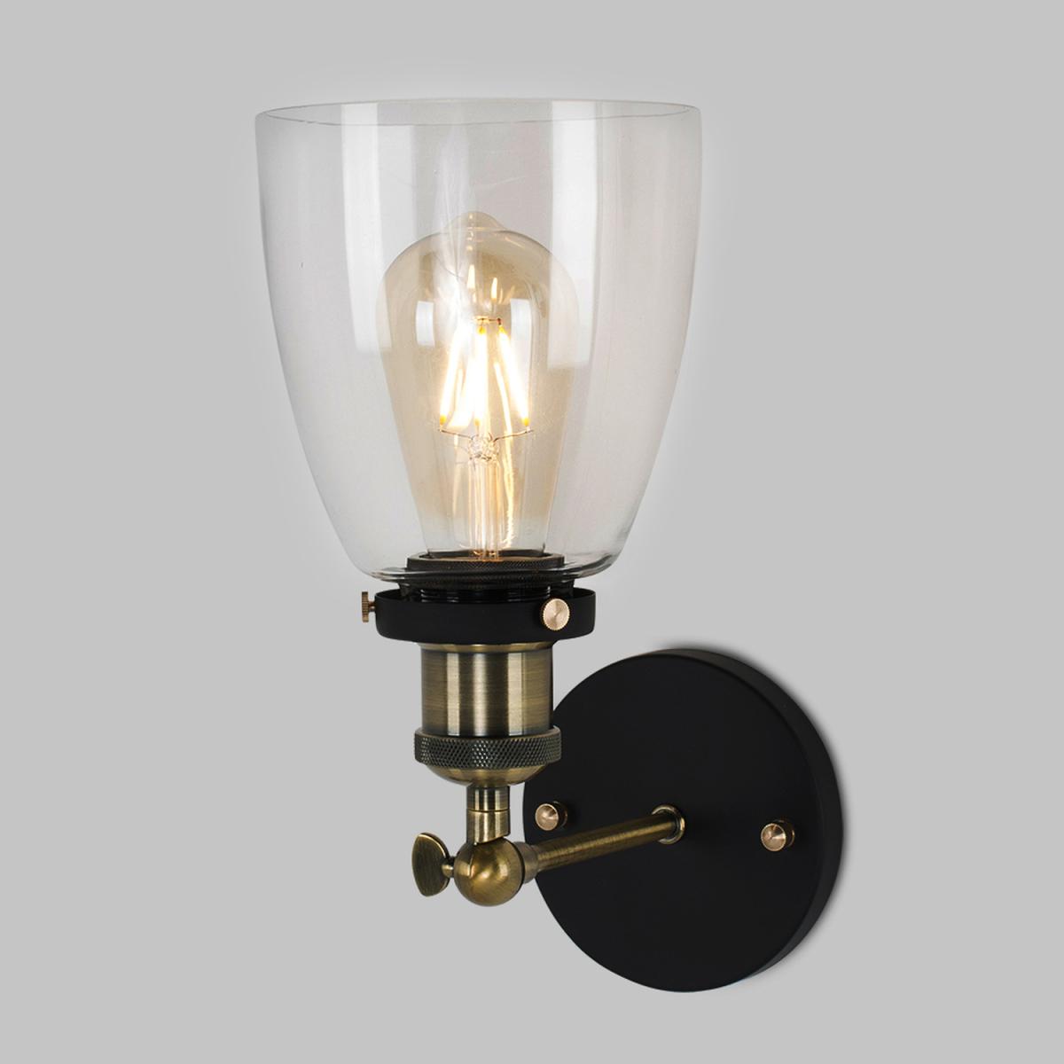 Ambrose Industrial Gold Indoor Wall Lantern - Gold – image 3