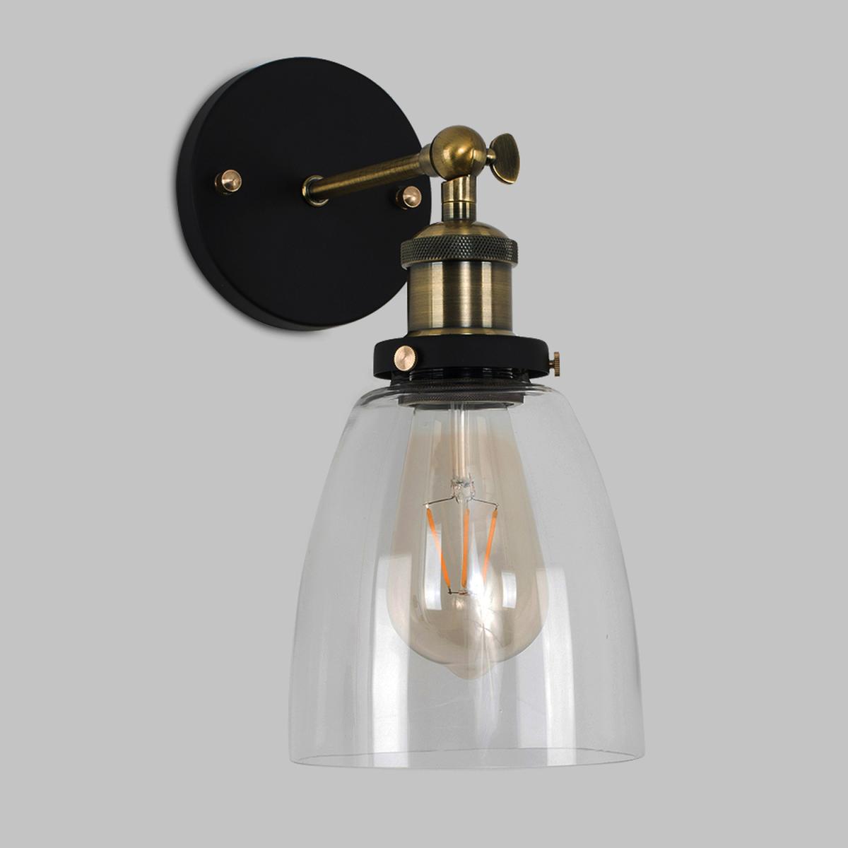 Ambrose Industrial Gold Indoor Wall Lantern - Gold – image 5