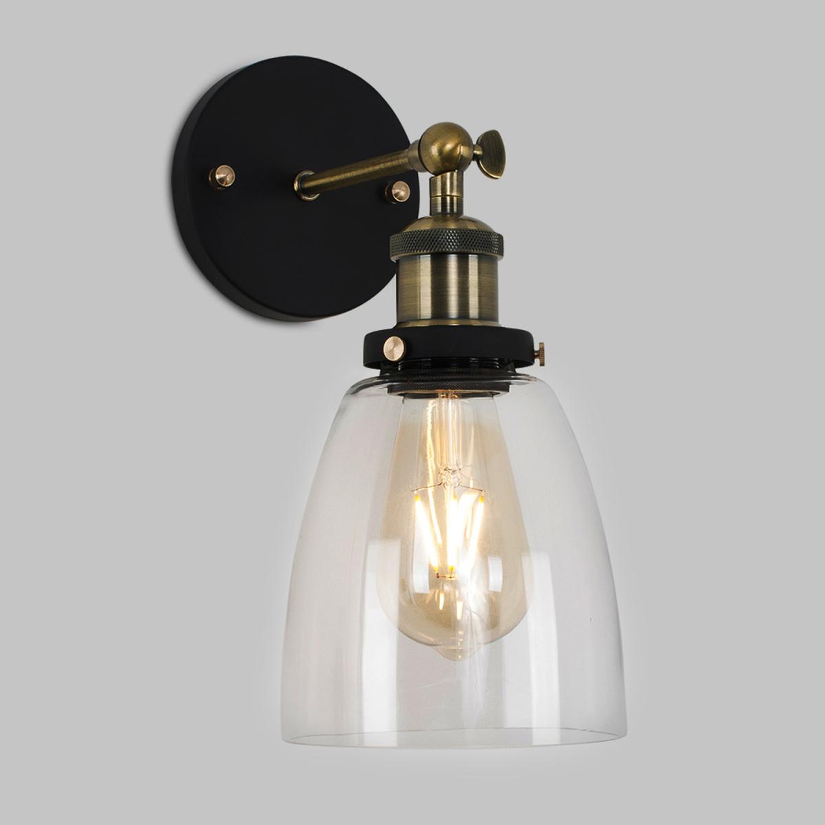 Ambrose Industrial Gold Indoor Wall Lantern - Gold – image 6