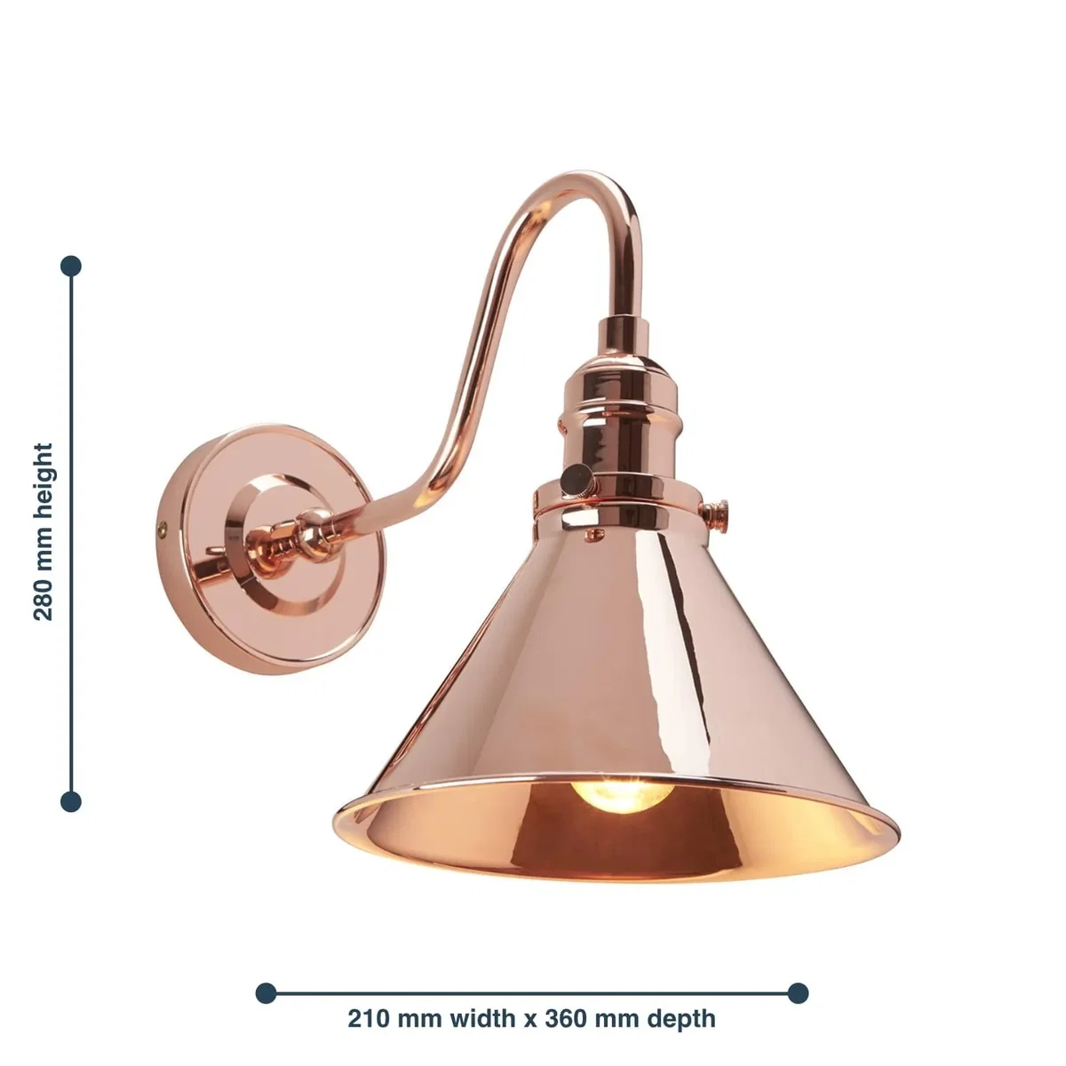 Provence Wall Light Copper - Copper – image 3