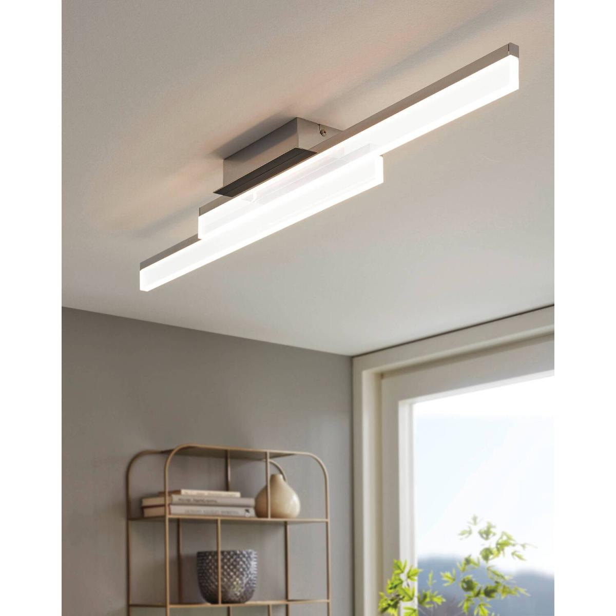 Eglo Palmital Chrome Steel Clear LED Wall Light - White – image 3
