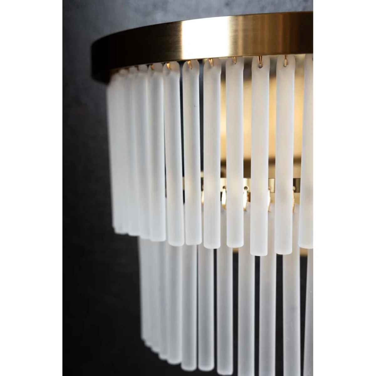 Gold Tiered Glass Wall Light – image 3