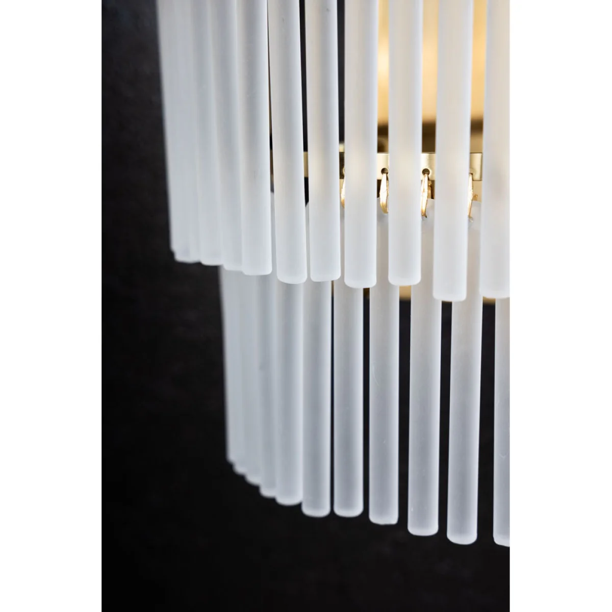 Gold Tiered Glass Wall Light – image 4