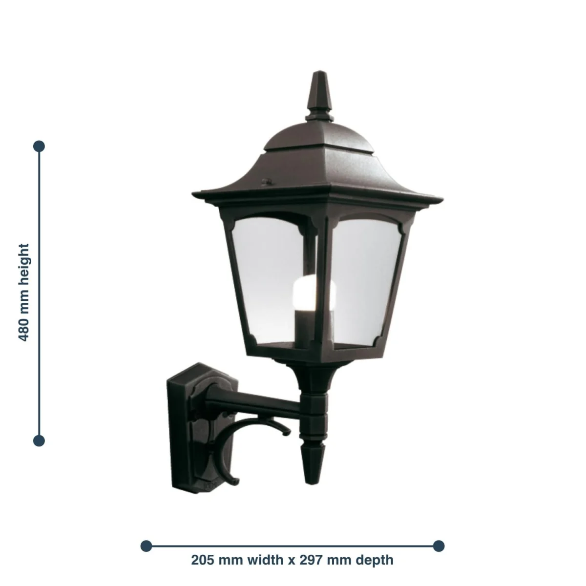 Elstead Lighting Chapel Wall Light Black C - Black – image 3