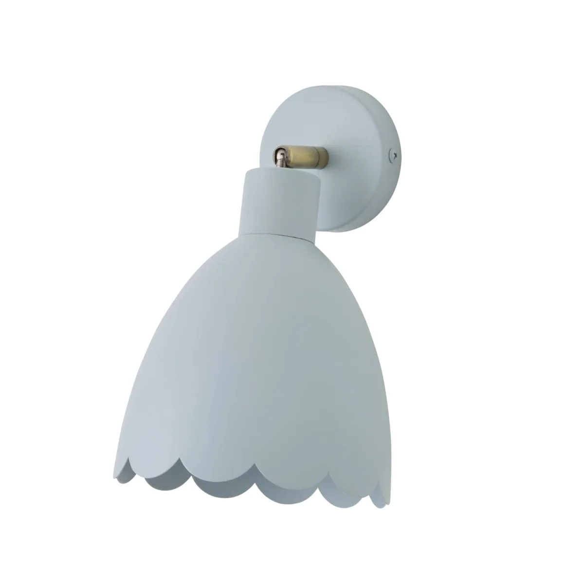 Millie Scallop Adjustable Wall Light - Powder Blue / 0.73kg / Metal – image 2
