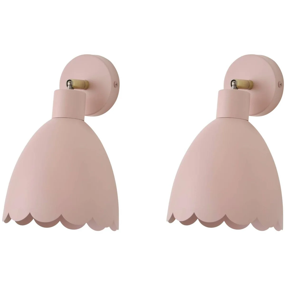Millie Scallop Adjustable Wall Light - Rose Pink / 0.35kg / Metal – image 7