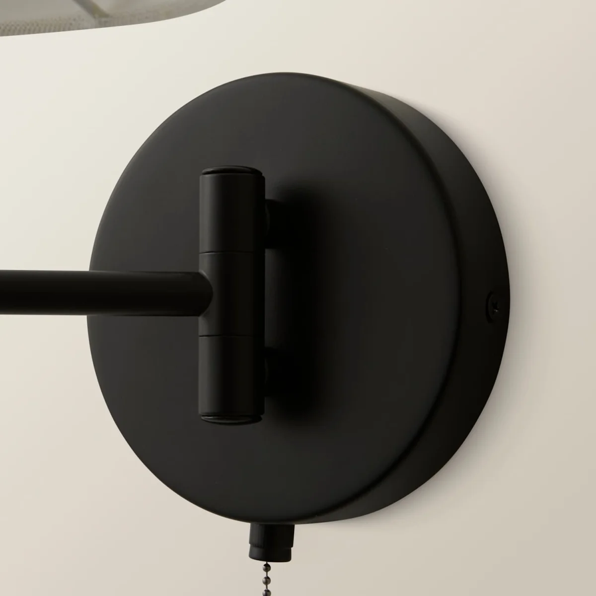 Sonia Pair Swing Arm Wall Light with Tapered Shade - Black – image 4