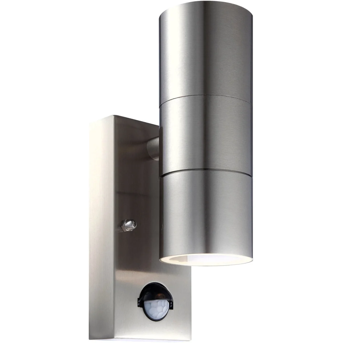 Set Of 2 Blaze Marine Grade Steel Motion Sensor Wall Lights - Marine Grade & Clear – image 2