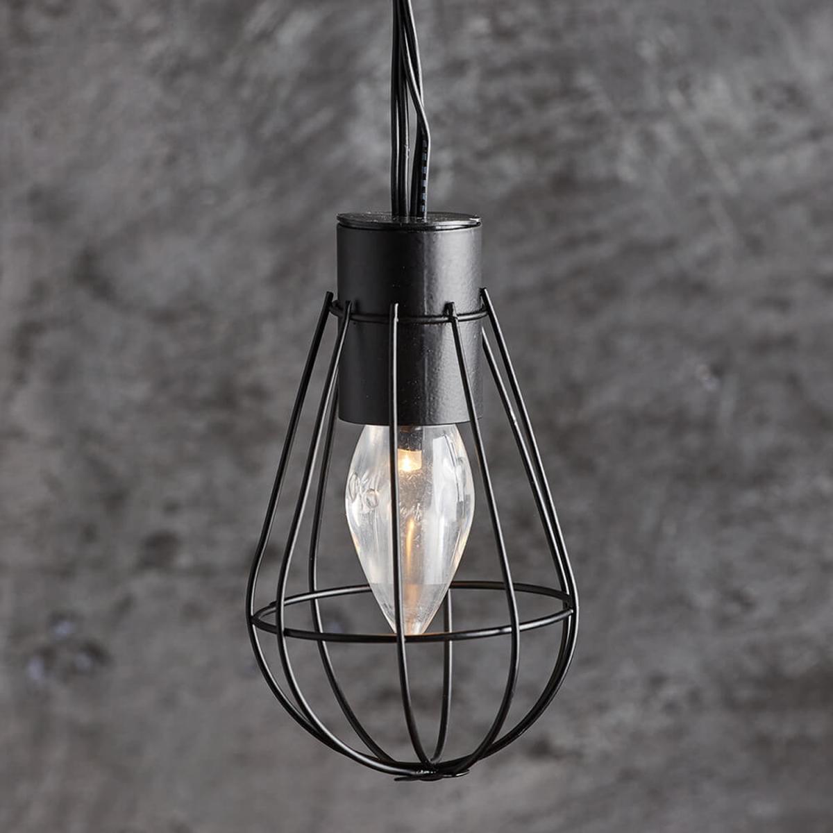 BillyOh Solar Powered Lantern String Lights - Black – image 3