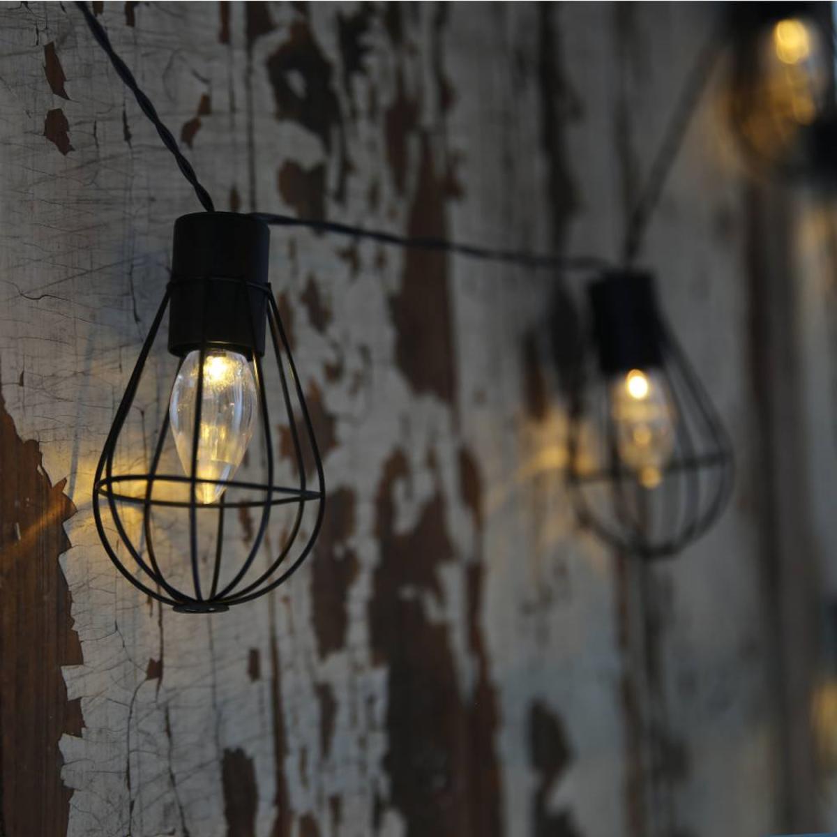 BillyOh Solar Powered Lantern String Lights - Black – image 4