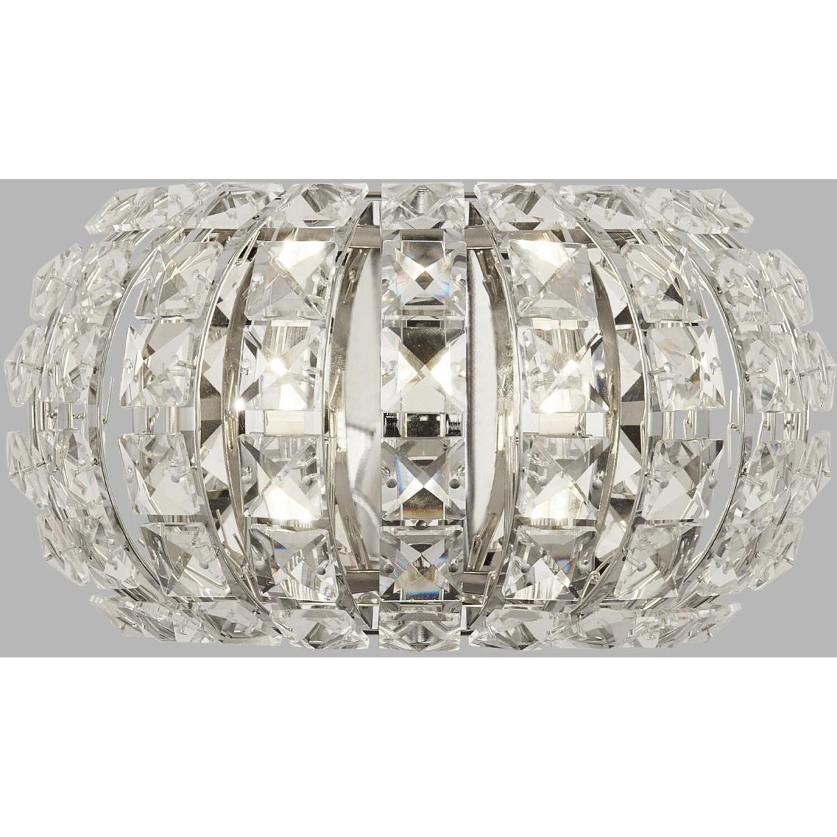 Edinburgh Chrome 2LT Wall Light  - Silver – image 2