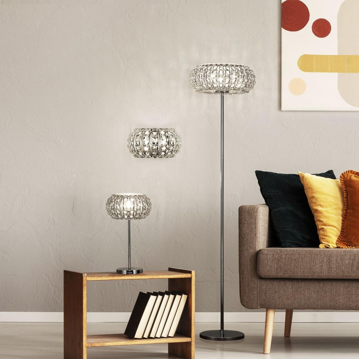 Edinburgh Chrome 2LT Wall Light  - Silver – image 4