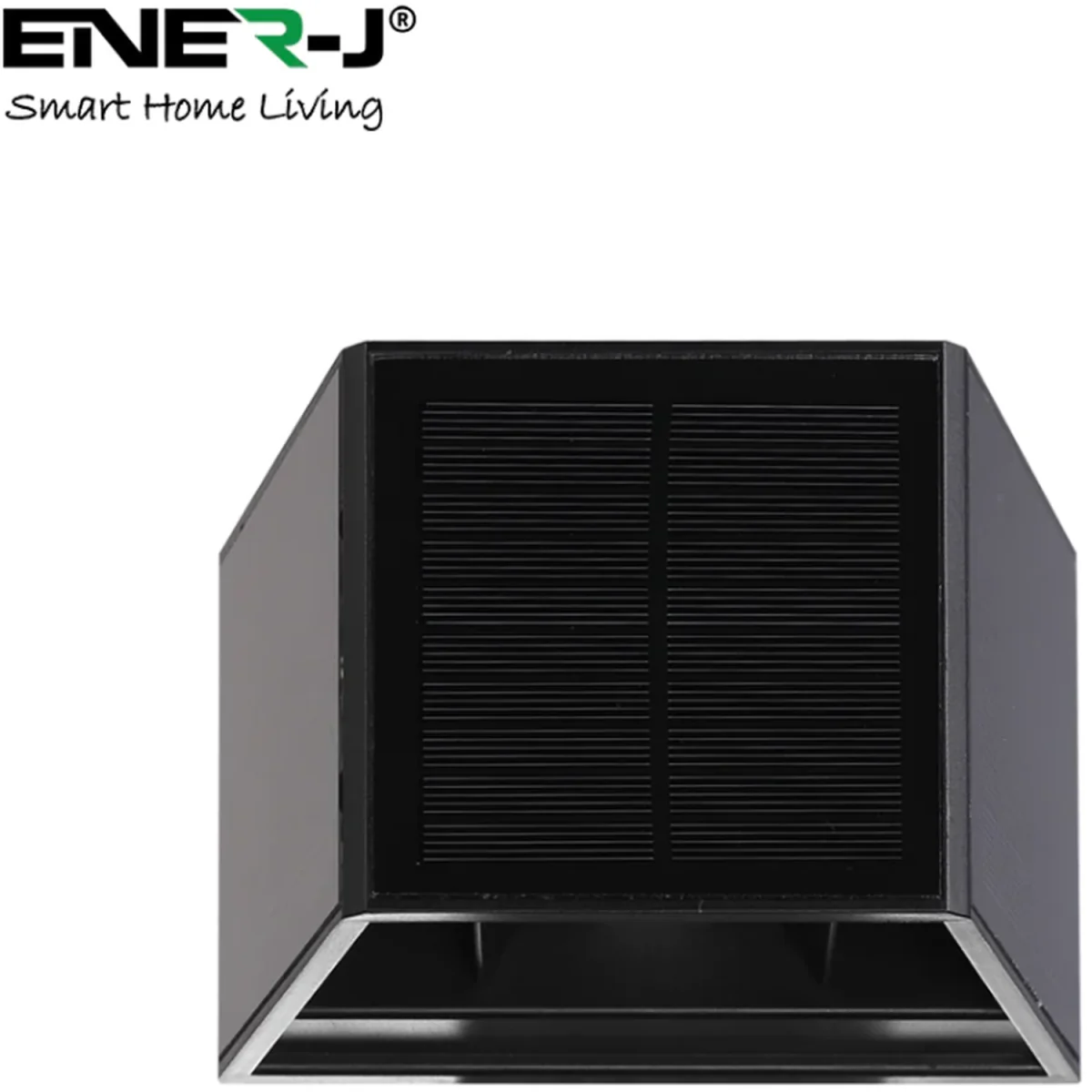 Solar Up Down Wall Lights with 3 directional Polycrystalline Solar Panel - Black – image 2