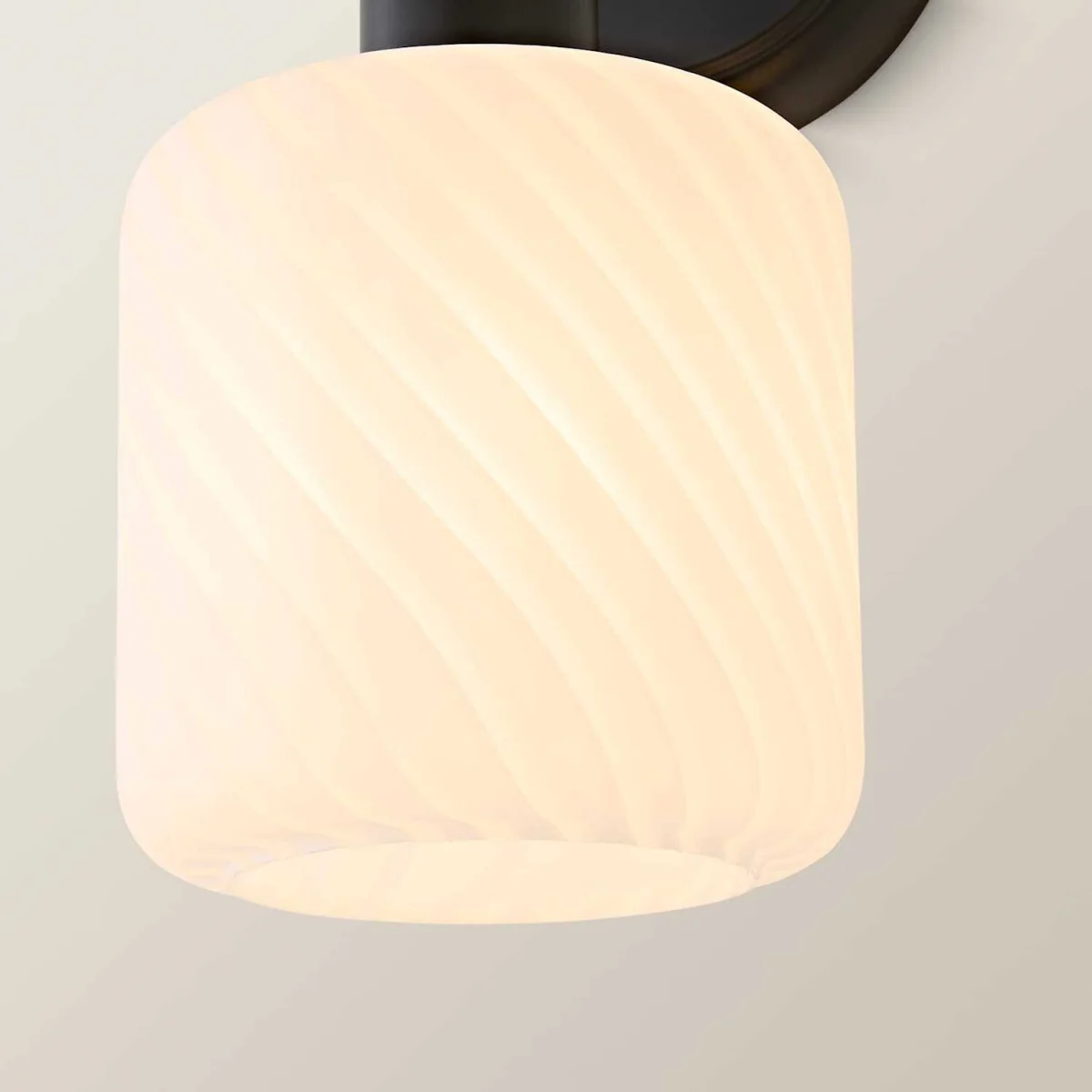 Emery Swirl Glass Wall Light - Black / 0.57kg – image 5