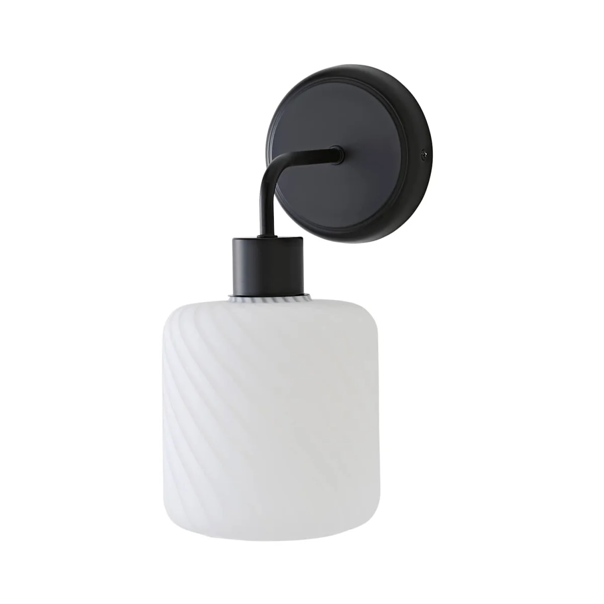 Emery Swirl Glass Wall Light - Black / 0.57kg – image 7