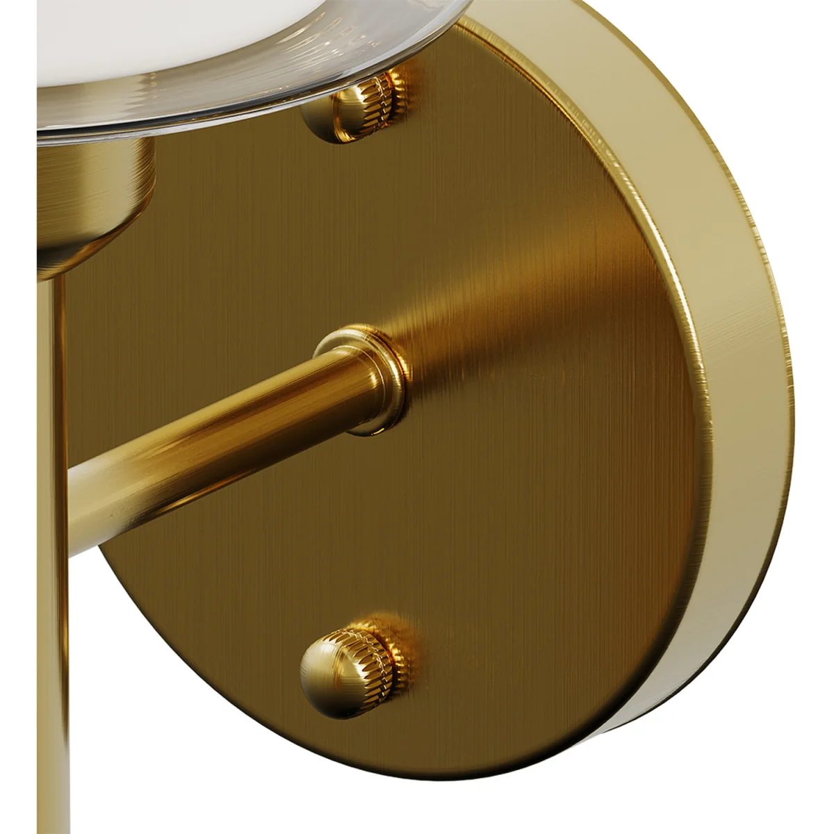 Modern Wall Lamp with Double Layer Glass Shade - Gold – image 4