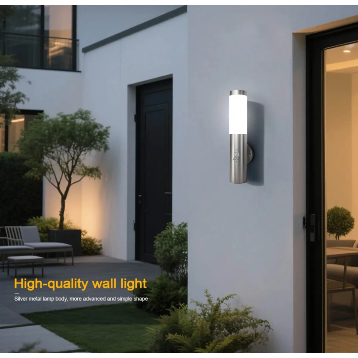 Wall Light Motion Sensor Silver - Silver – image 2