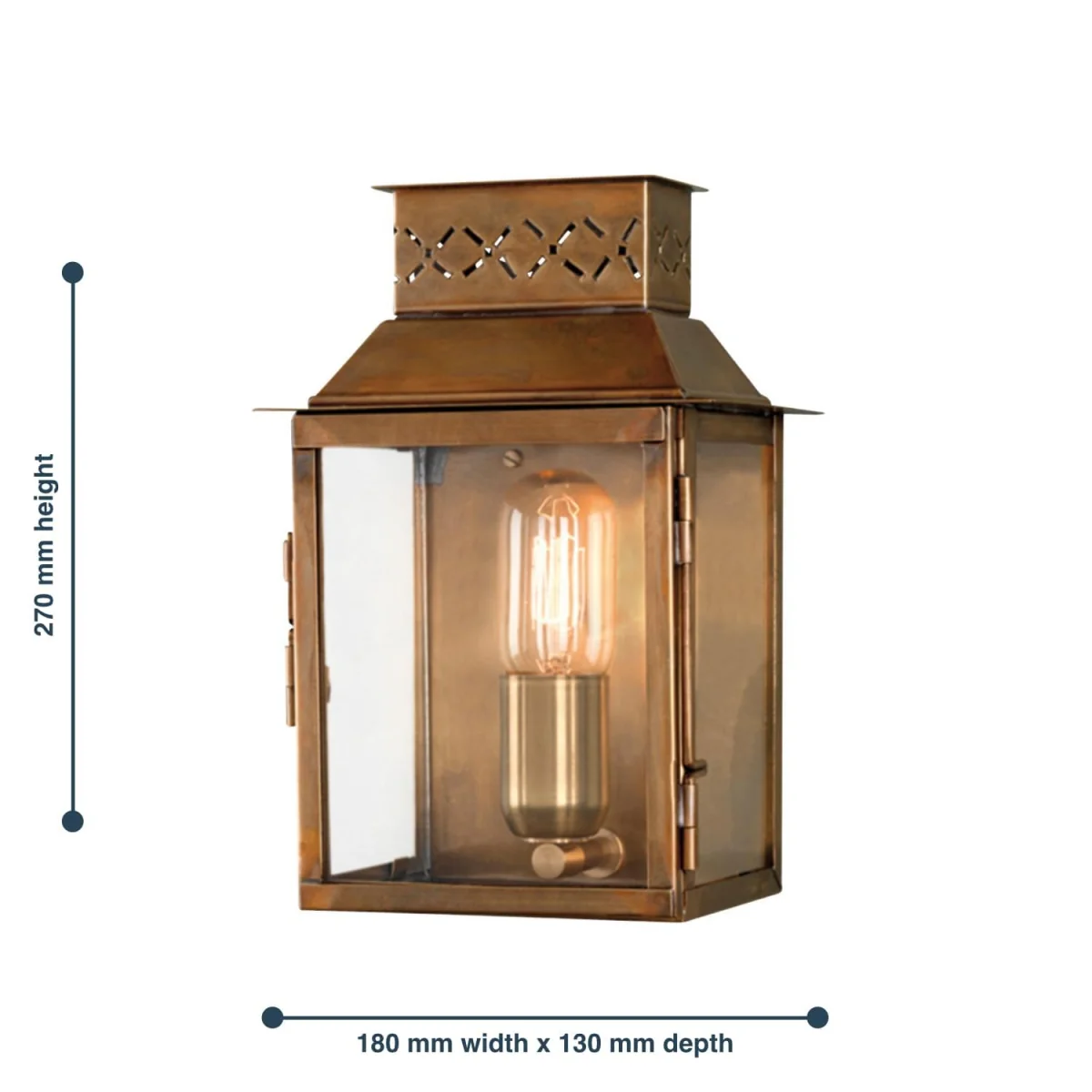 Lambeth Wall Light Brass - Brass – image 3