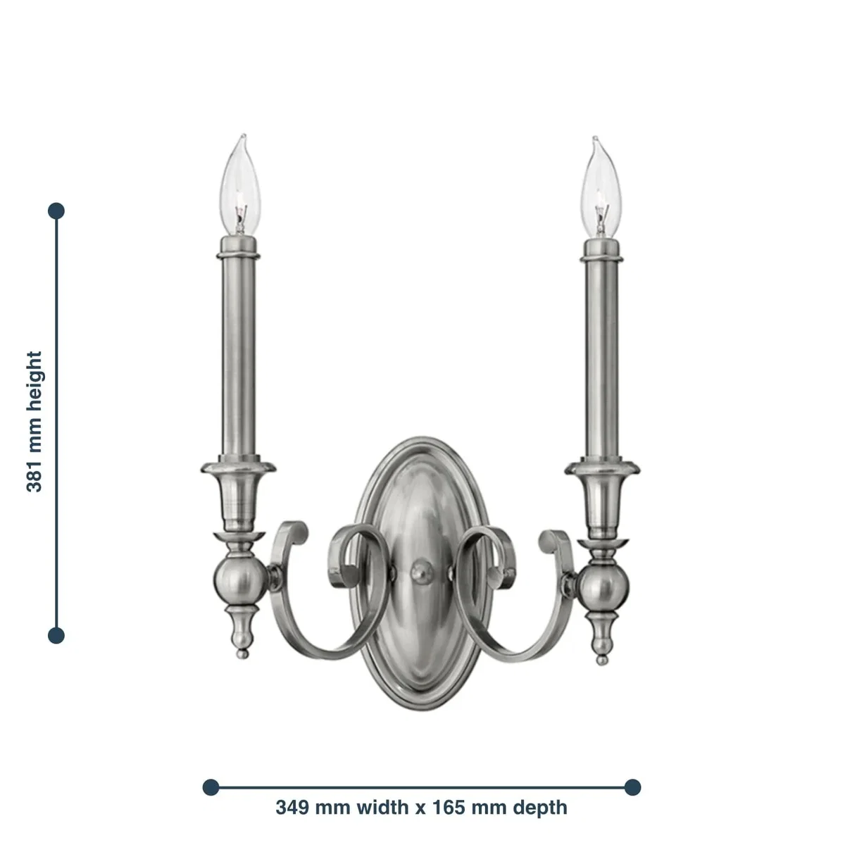 Yorktown Wall Light Nickel - Nickel – image 2