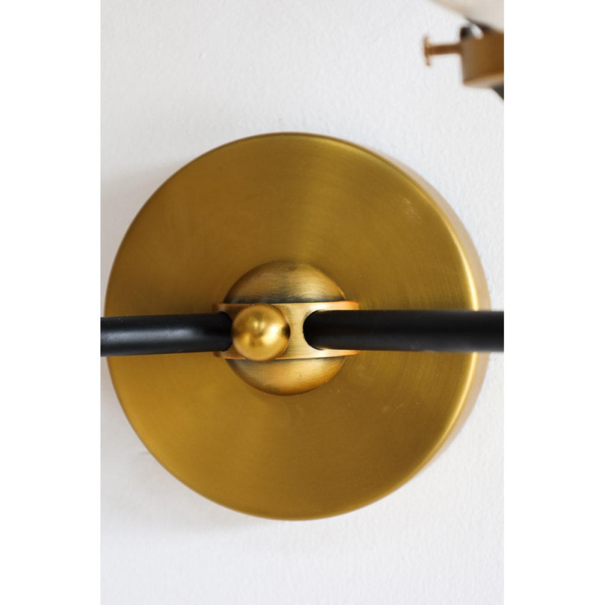 Double Globe Smoked Glass Wall Light – image 6