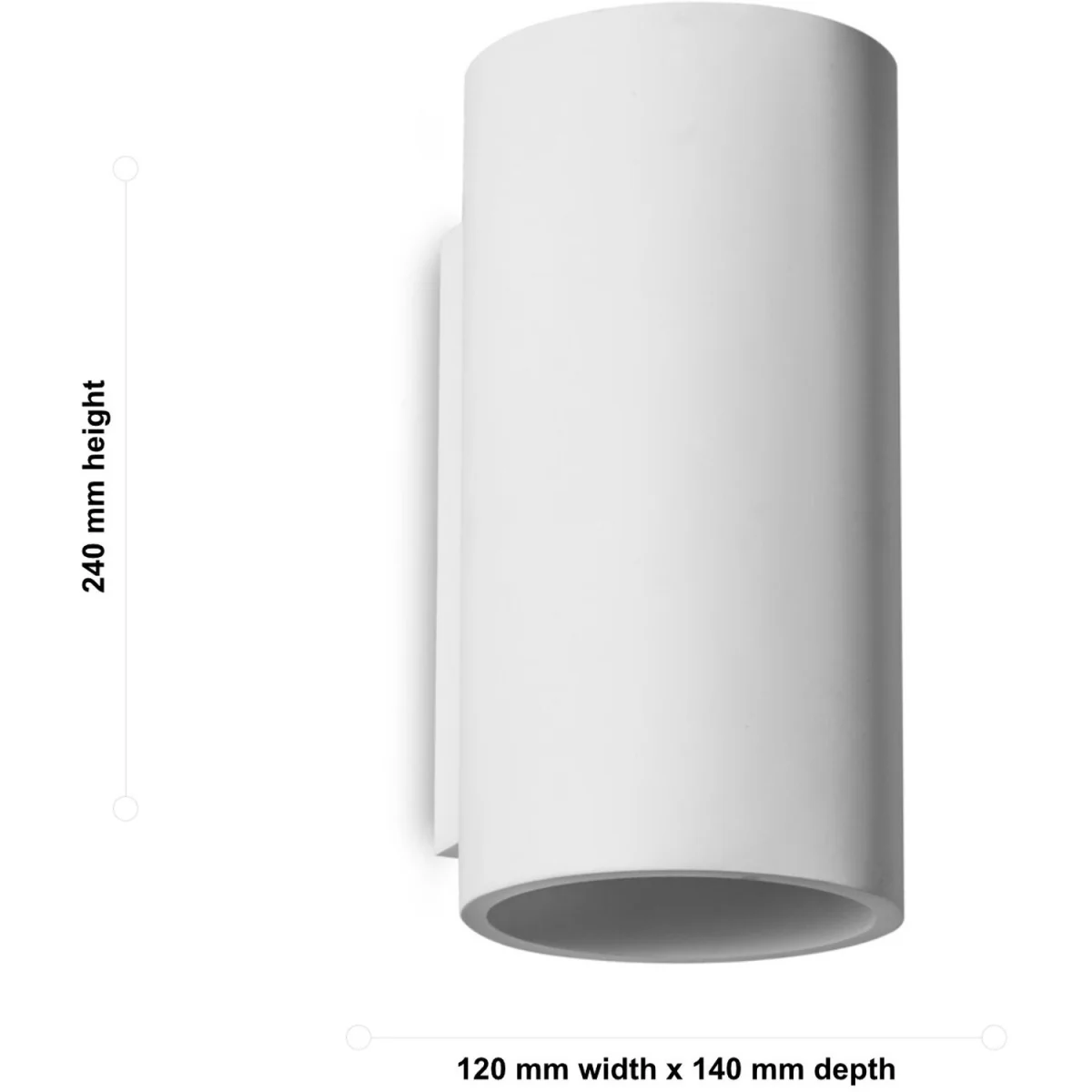 Andros 2lt Wall Washer Light - White Plaster – image 5
